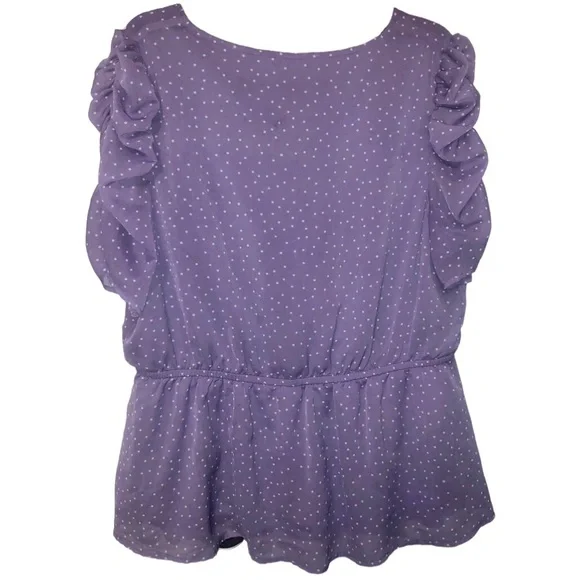 Maurices Polka•Dot Blouse 💜 - Picture 3 of 16